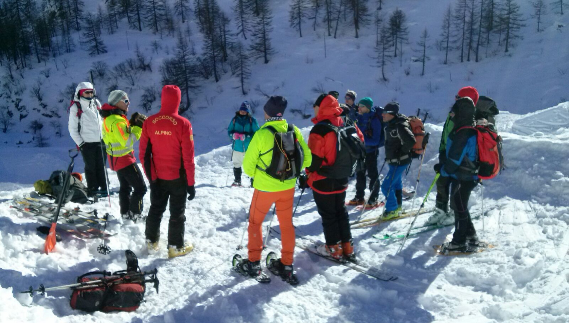 Gruppo su neve Ceresole 